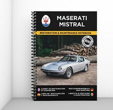 MASERATI MISTRAL : Libretto Di Restauro E Manutenzione - CONSEGNA GRATUITA