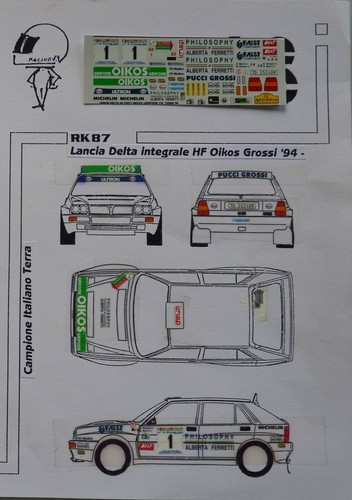Lancia delta hf rally - hf,