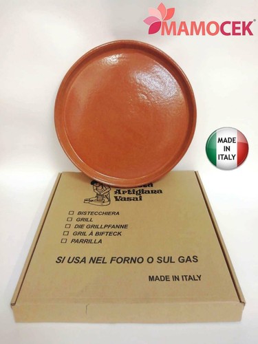 Teglia bistecchiera terracotta - teglia,