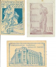 N. 3 Tessere Confederazioni