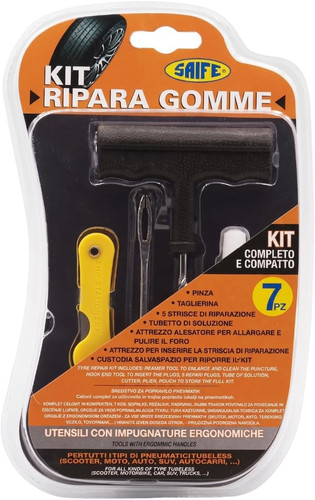 Kit ripara pneumatici tubeless - ripara,