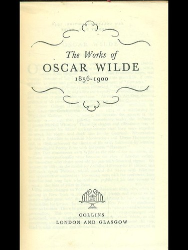 The works oscar wilde - of,