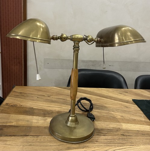 Lampada vintage ottone doppia - ottone,