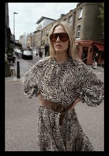ZARA NUOVO ABITO MIDI STAMPA