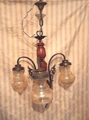 Antico lampadario liberty - antico,