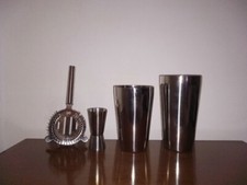 CKductpro Bartender con Boston Shaker, strainer e jigger in acciaio inossidabile