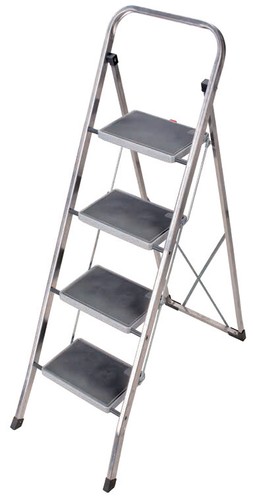 Sgabello scala alluminio 4 - sgabello,