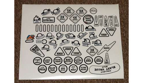 Decalcomanie inserto flipper