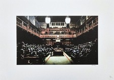 BANKSY - Parlamento Devoluto - Edizione numerata 120/150, 70x50 cm (27,6x19,7 in)