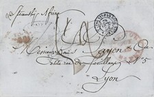 MTM019 - 1856 LETTERA TRANSATLANTICA USA ALLA FRANCIA piroscafo AFRICA - RARA TARIFFA