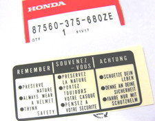 HONDA ADESIVO REMEMBER