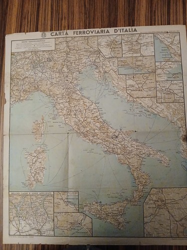 Carta ferroviaria italia - carta,