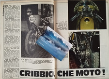 MOTO GUZZI V7 SPORT LE MANS FOTO ARTICOLO 1973 RIVISTA COMPLETA