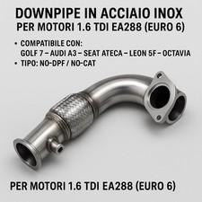 Downpipe NO-DPF per 1.6 TDI