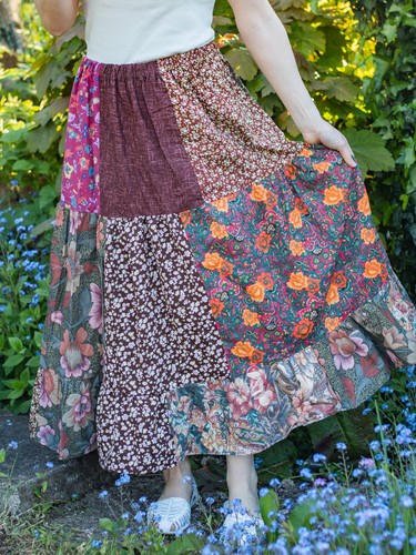 Maxi gonna lunga - , patchwork