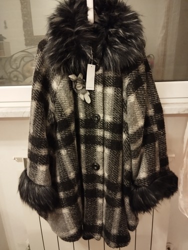 Cappotto oversize grigio - grigio, check