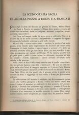 LA SCENOGRAFIA SACRA DI ANDREA POZZO A ROMA E A FRASCATI (vedi descrizione)