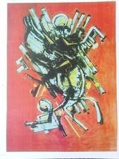 UMBERTO MASTROIANNI (1910-1998) TECNICA MISTA CARTONE cm 90x63