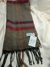 SCARF ITALY WINTER BROWN PLAID