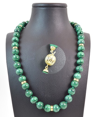 Collana malachite naturale - in,