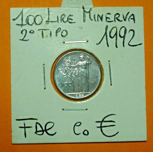 100 lire 1992 - minerva, piccole