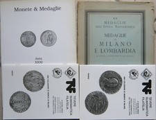 * Milano : monete e medaglie in collezioni,pubblicate in cataloghi e listini 6pz