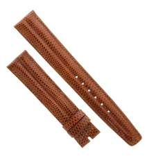 BULOVA Accutron Cinturino Lucertola Marrone Lucido 18/16 mm B35M spessore 3,5 mm