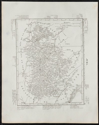 1840 jura carta geografica - -,