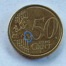 50 CENTESIMI  SLOVENIA 2007 confini Errati - 11a Stella Incompleta
