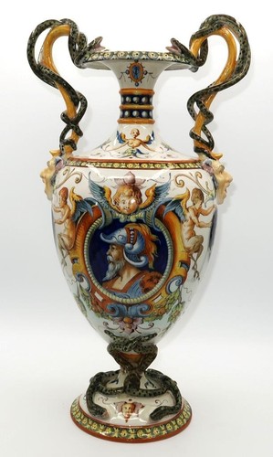 Antica urna grande maiolica - urna,