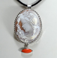 925 SILVER CORAL SARDONIC