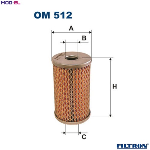 Filtro idraulico sterzo 512 - filtro, om