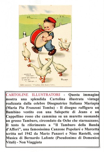 Italia bambino con tamburo - bambino, e