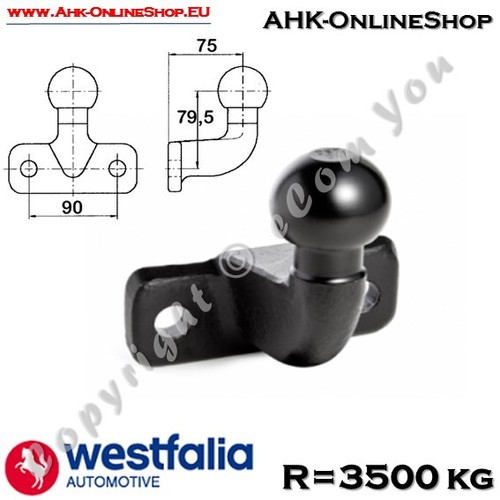 Gancio traino sfera - gancio,