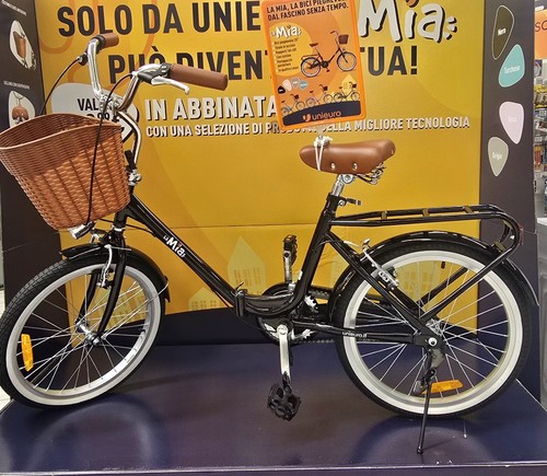 Bicicletta pieghevole nera - bicicletta,