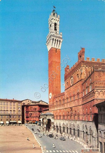 Cartolina siena palazzo - siena,