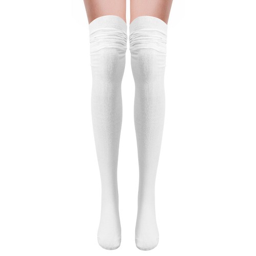 Calzini bianchi coscia - , donna