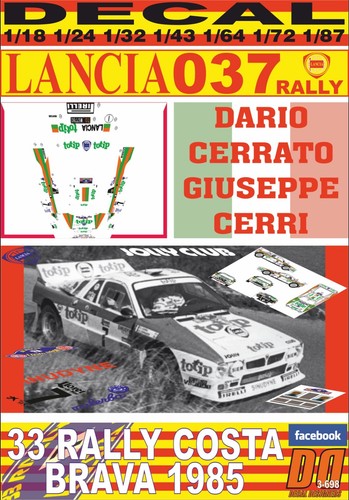 Decal lancia 037 rally - decal,