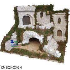 SCENARIO AMBIENTAZIONE PER PRESEPE CON GROTTA PAESAGGIO EFFETTO PIETRA 27614