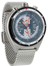 Sorna Bullhead Orologio Automatico Stile-Retrò Blu da Uomo 21 Gioielli Ø 48 MM