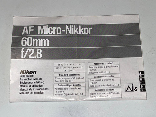 Nikon micro nikkor 60mm - nikon,