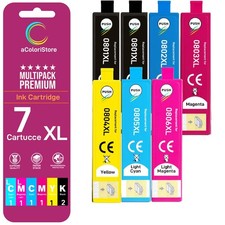 KIT 7 CARTUCCE PER EPSON Stylus Photo R265 R285 R360 RX560 RX585 RX595 RX685