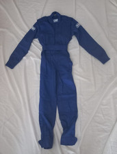 TUTA MECCANICO O KART SUMMER LEGGERA BLU OMP RACING SOLO BAMBINO TAGLIA 120 CM