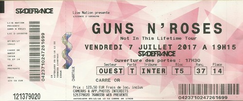 Rare ticket billet de - /,