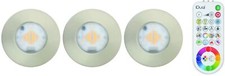 3x Jedi Performa lampada da incasso incl. telecomando IP65 EEK: F (spettro A-G)