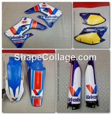 KIT PLASTICHE CARENE TM EN 450 4T MX 2004 2005 FAIRING PLASTIC