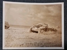 FOTO D'EPOCA  2 GUERRA  MONDIALE AFRICA CARRO ARMATO CRUSADER 