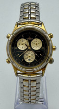 Lorenz ref. 13646 orologio chronograph quarzo acciaio 38 mm Swiss 2000 ca