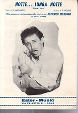 @SC6 NOTTE...LUNGA NOTTE D. MODUGNO   spartito partitura MIGLIACCI POLITO