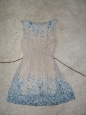 GRAZIOSO ABITO DONNA / RAGAZZA VESTITO ESSE 3  Tg. S CON STAMPE A FIORI  